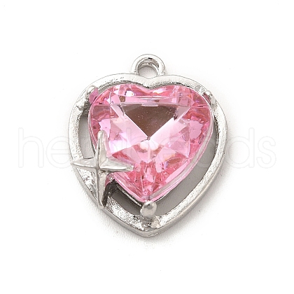 Alloy Cubic Zirconia Pendants ALRI-K050-03P-1