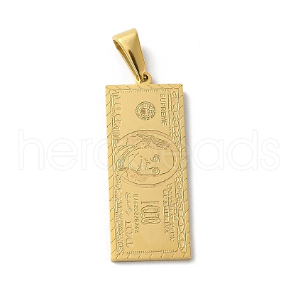 PVD Vacuum Plating 304 Stainless Steel Pendants STAS-B069-14G-1