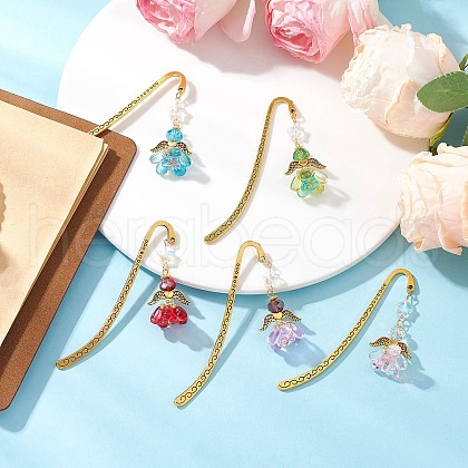 Alloy Hook Bookmarks AJEW-MZ00005-1