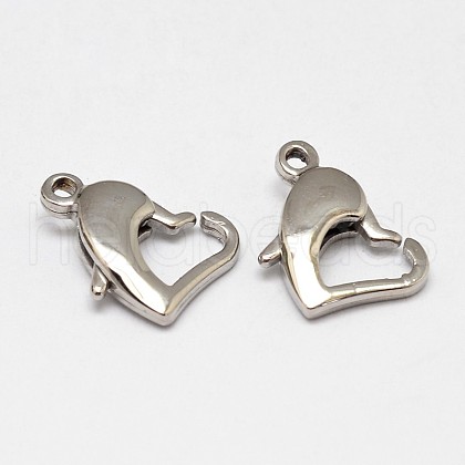 Tarnish Resistant 304 Stainless Steel Lobster Claw Clasps STAS-D069-02-1