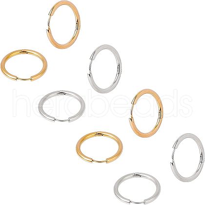 Unicraftale 304 Stainless Steel Hoop Earrings EJEW-UN0001-06-1