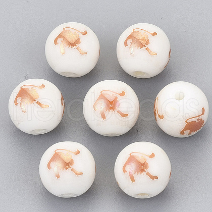 Electroplate Glass Beads EGLA-S178-11J-04-1