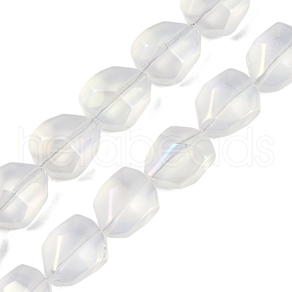 Electroplate Glass Beads Strands EGLA-C009-01A-AB01-1