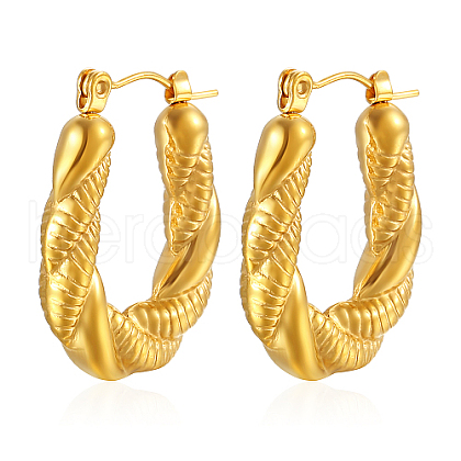 304 Stainless Steel Hoop Earrings IQ5375-1-1