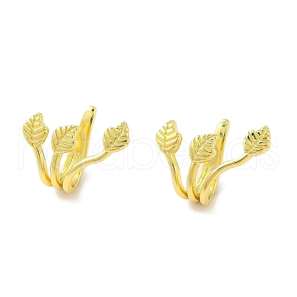Brass Cuff Earrings for Women EJEW-I305-37G-1