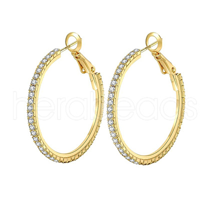 Brass Hoop Earrings FS-WG1287F-03-1