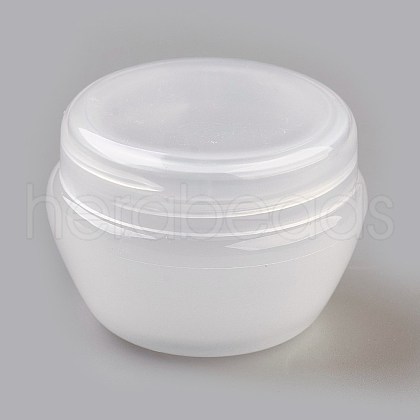 10g PP Plastic Portable Mushroom Cream Jar MRMJ-WH0023-01B-1