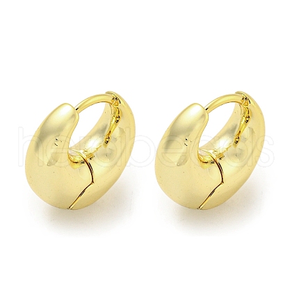 Brass Hoop Earrings EJEW-L211-010L-G-1