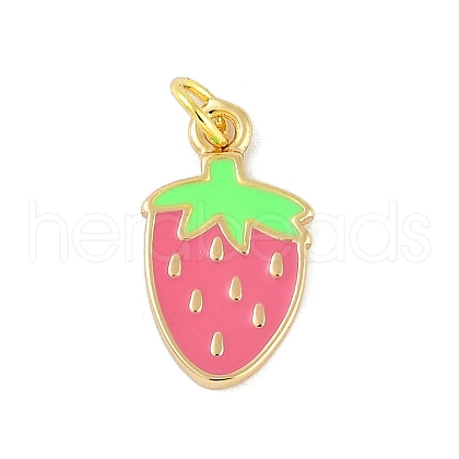 Brass Enamel Pendants KK-B114-17G-04-1