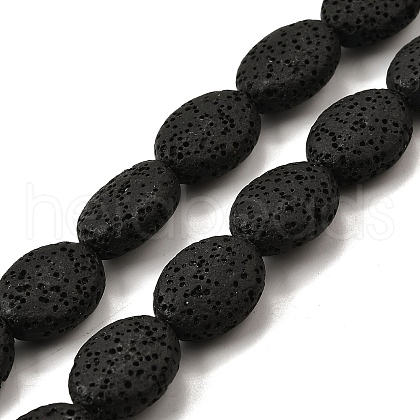 Dyed Natural Lava Rock Beads Strands G-A264-A02-01B-1