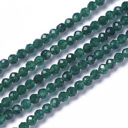 Natural White Jade Beads Strands G-F596-46D-3mm-1