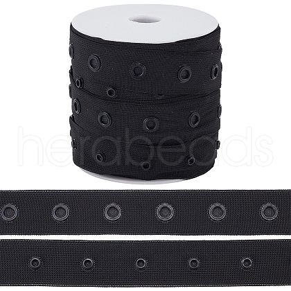 Olycraft 10 Yards 2-Row Plastic Snap Button Tape FIND-OC0003-85A-1