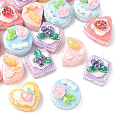 20Pcs Opaque Resin Beads RESI-CJ0004-28-1