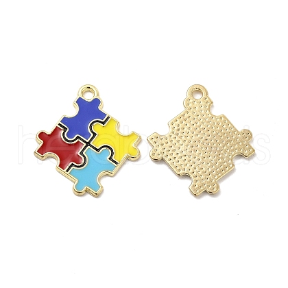 Alloy Enamel Pendants ENAM-J650-03G-02-1