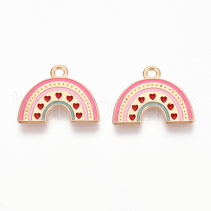 Alloy Enamel Pendants ENAM-T022-30-1
