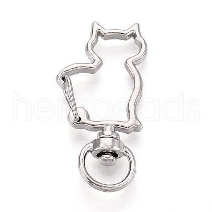 Alloy Swivel Snap Hook Clasps PALLOY-T090-82P-1