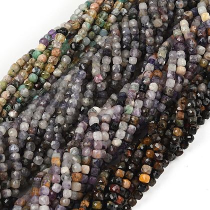 Natural Mixed Gemstone Beads Strands G-RM25319-A03-1
