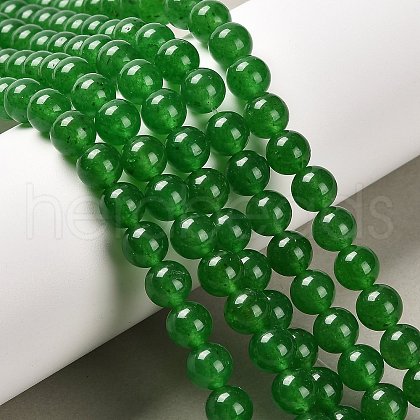 Natural & Dyed Malaysia Jade Bead Strands G-A146-8mm-A06-1