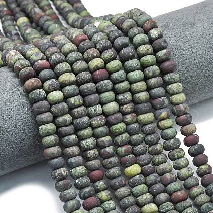 Natural Dragon Blood Beads Strands G-P575-A14-8x5mm-1
