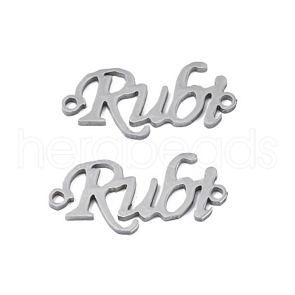 Non-Tarnish 304 Stainless Steel Connector Charms STAS-N095-118-1