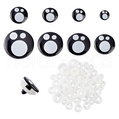Globleland 8 Styles Plastic Safety Craft Eye DIY-GL0005-27-1