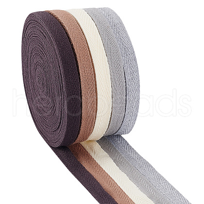   45 Yards 5 Colors Flat Polycotton Twill Tape Ribbon OCOR-PH0002-81A-1