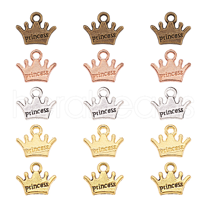Cheriswelry 20Pcs 5 Colors Zinc Alloy Charms FIND-CW0001-16-1