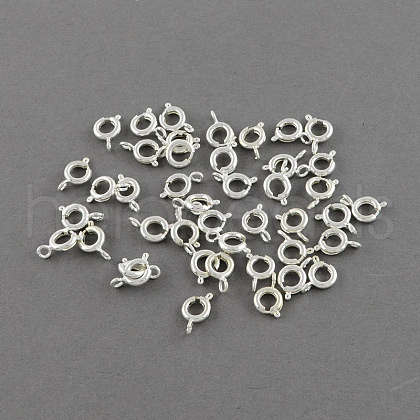 Brass Spring Ring Clasps KK-R004-1