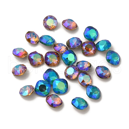 Glass Rhinestone Cabochons RGLA-G023-10B-1