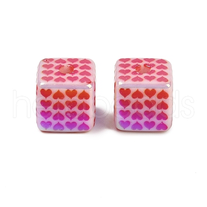 Opaque UV Plating Acrylic Beads PACR-P005-03A-1