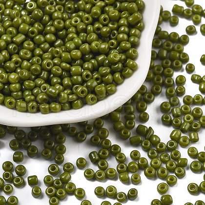 Baking Paint Glass Seed Beads SEED-S002-K9-1