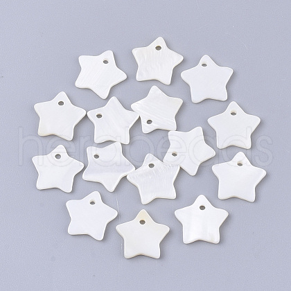 Freshwater Shell Pendants SHEL-S276-60B-1