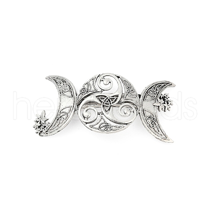 Viking Style Zinc Alloy Snap Hair Clips For Women PHAR-B090-01AS-05-1