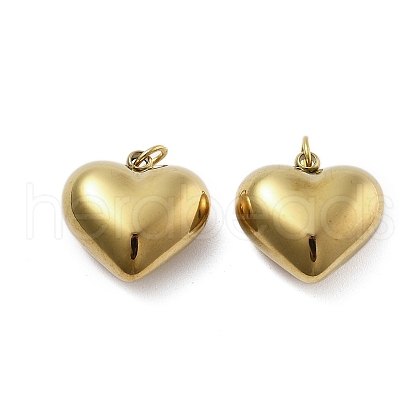 Heart 304 Stainless Steel Charms STAS-D302-16G-1