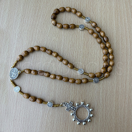 Wood Rosary Bead Necklaces FS-WG6BD27-07-1