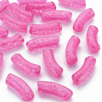 Transparent Crackle Acrylic Beads CACR-S009-001B-N82-1