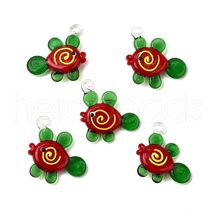 Handmade Lampwork Pendants LAMP-S079-03A-1