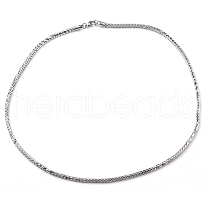 304 Stainless Steel Chain Necklaces NJEW-P295-04P-1