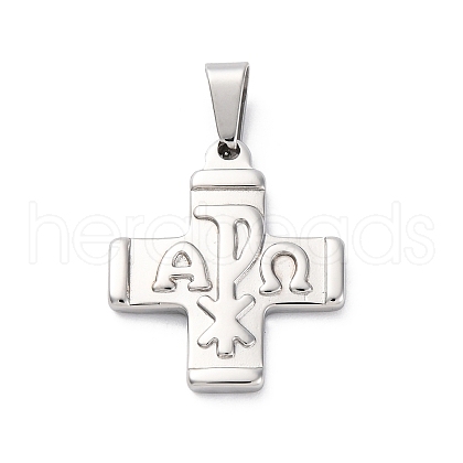 304 Stainless Steel Pendants STAS-L286-14P-1