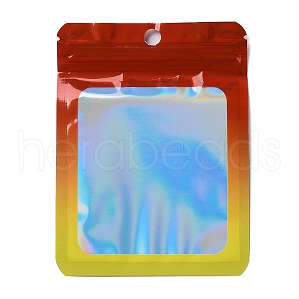 Rectangle Glitter Holographic PVC Zip Lock Bags ABAG-P011-01E-02-1