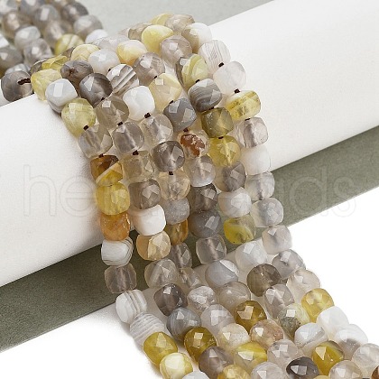 Natural Botswana Agate Beads Strands G-H042-A07-02-1