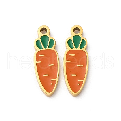304 Stainless Steel Enamel Pendants STAS-U060-01G-02-1