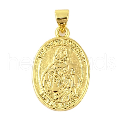 Rack Plating Brass Pendants KK-S380-42C-G-1