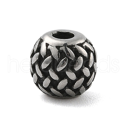 316 Surgical Stainless Steel Beads STAS-S173-08AS-1