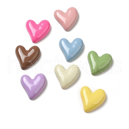 Opaque Resin Cabochons RESI-F050-03-1