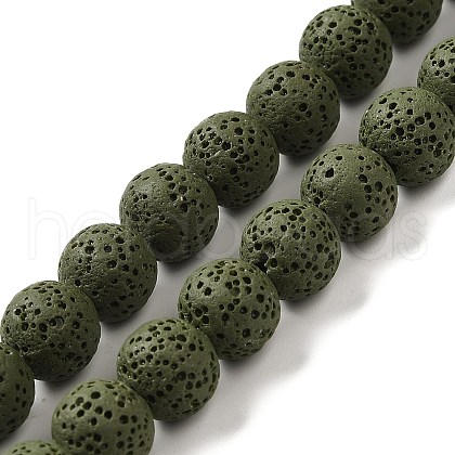Natural Lava Rock Bead Strands G-L435-03-8mm-20-1
