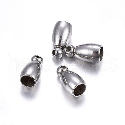 Tarnish Resistant 304 Stainless Steel Cord Ends STAS-O107-12P-1