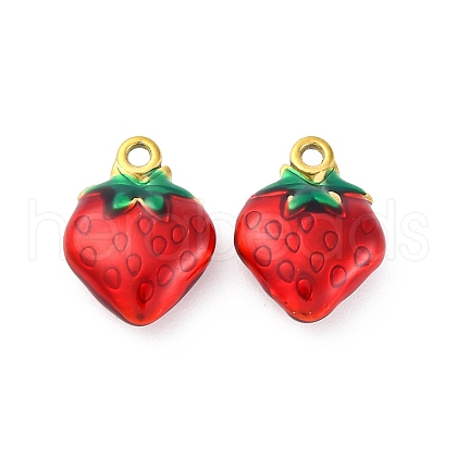 304 Stainless Steel Enamel Pendants STAS-B085-40G-04-1