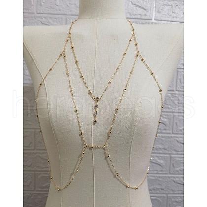 Alloy Crystal Rhinestone Chest Chains WGE105E-02-1