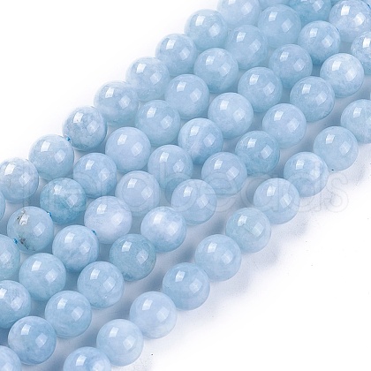 Natural Jade Beads Strands X-G-L500-01-8mm-1